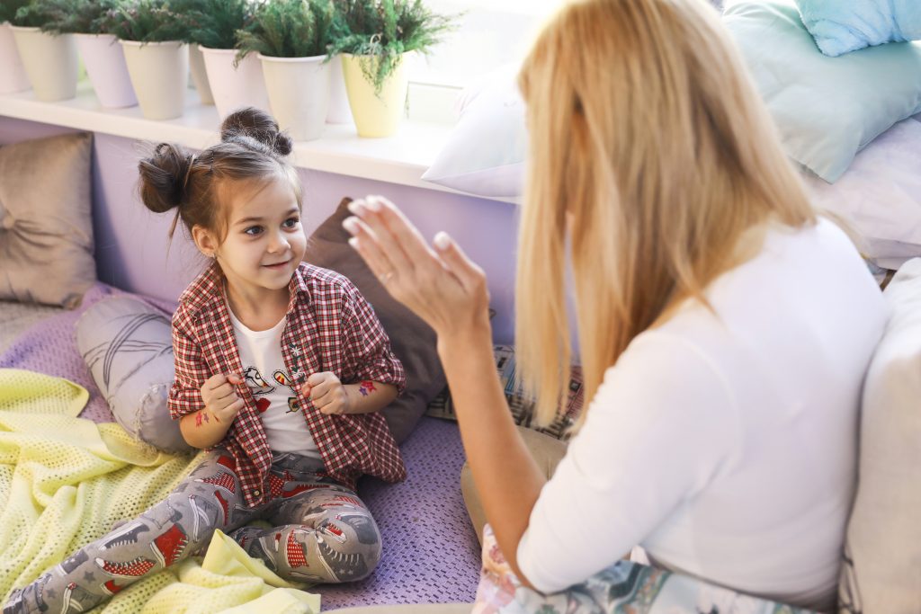 girl in therapy session