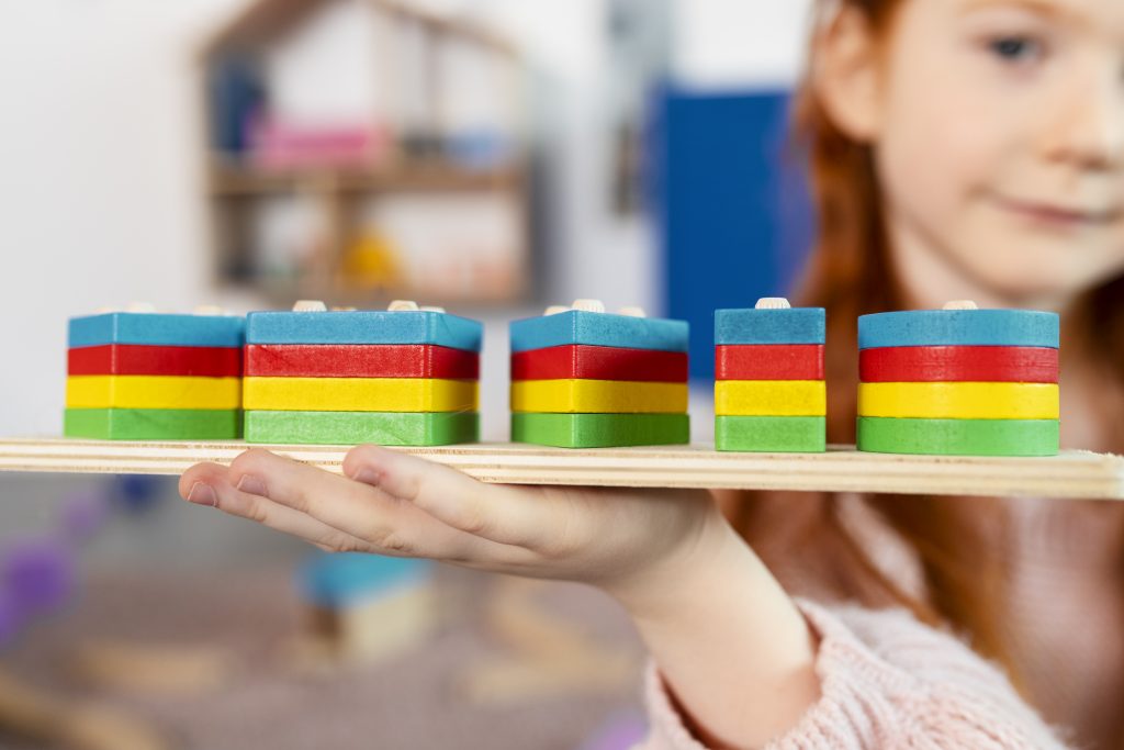 Stack of color blocks