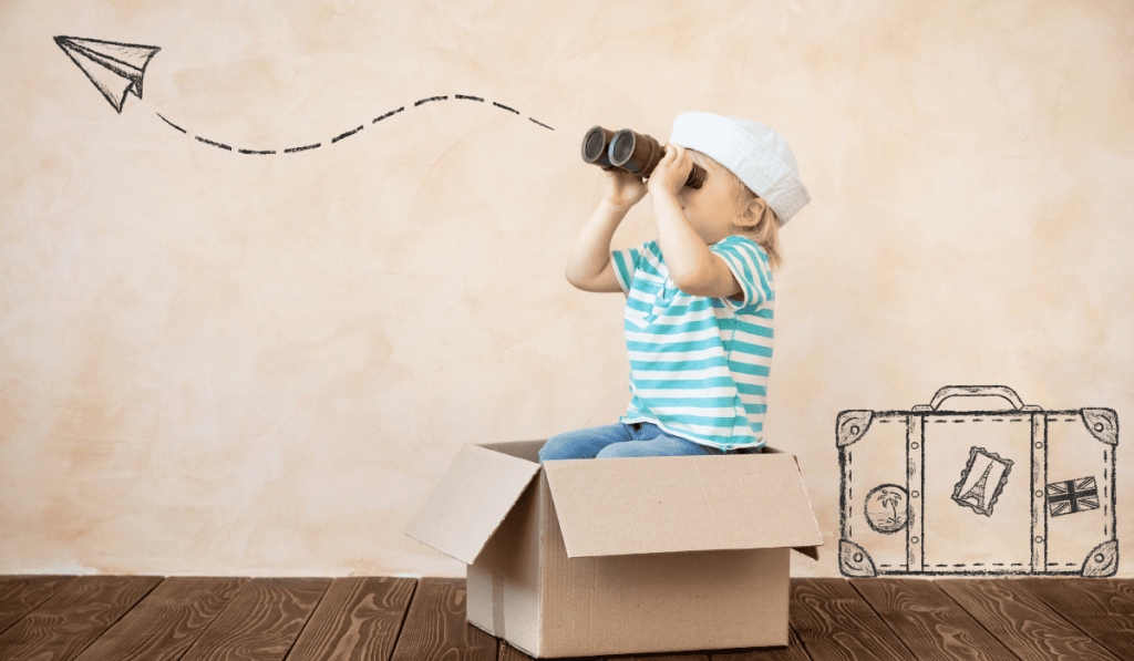 Imaginative play in box