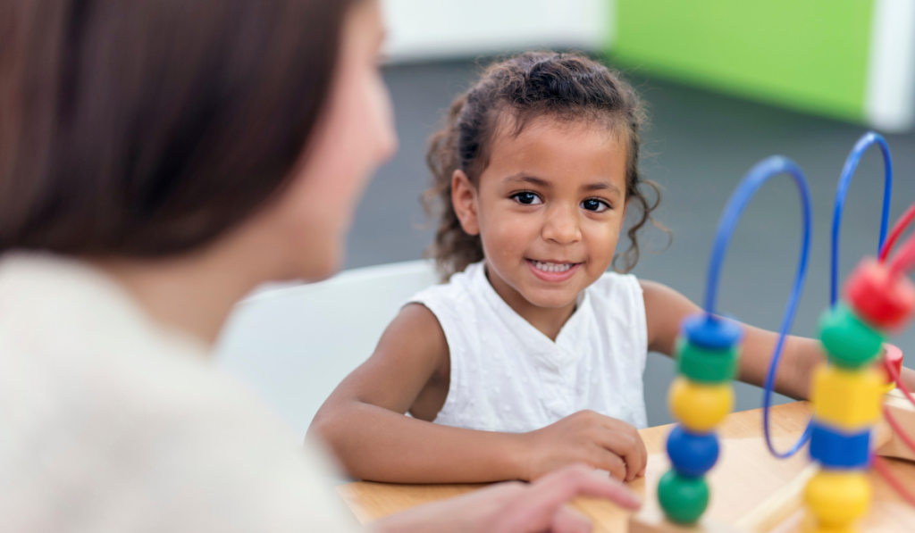Child playing in therapy