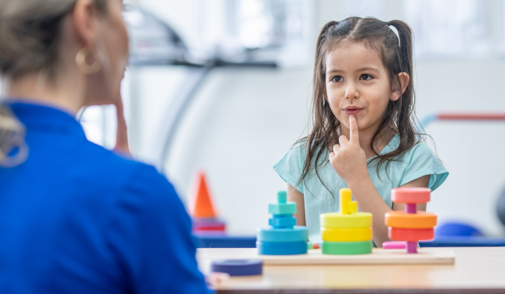 Child in therapy session